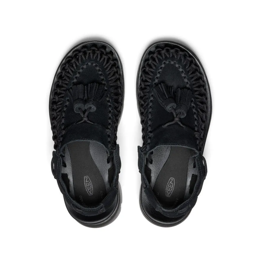 Keen All Gender UNEEK PLT Tassel Sneaker  |  Black/Black