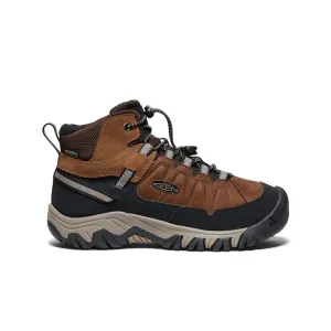 Keen Big Kids' Targhee IV Waterproof Hiking Boot  |  Bison/Brindle