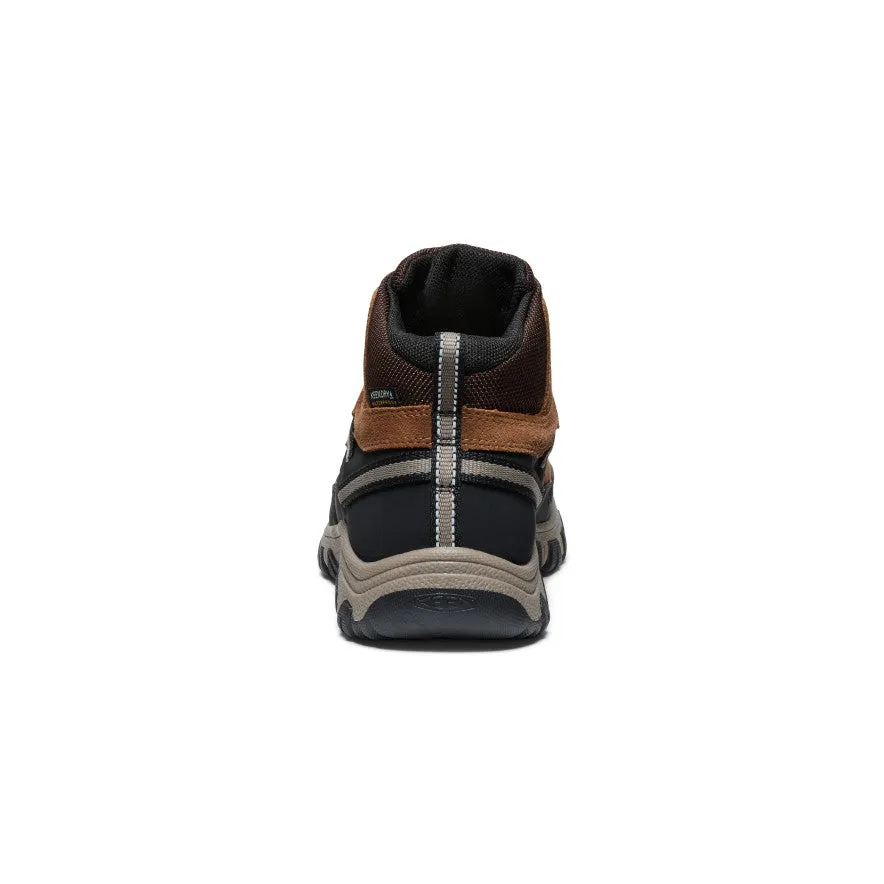 Keen Big Kids' Targhee IV Waterproof Hiking Boot  |  Bison/Brindle
