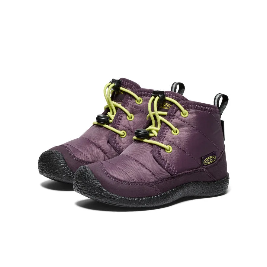 Keen Little Kids' Howser II Waterproof Chukka  |  Plum Perfect/Daiquiri Green