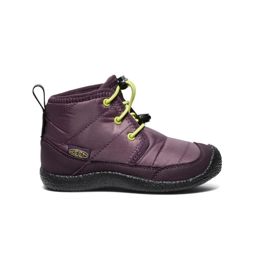 Keen Little Kids' Howser II Waterproof Chukka  |  Plum Perfect/Daiquiri Green