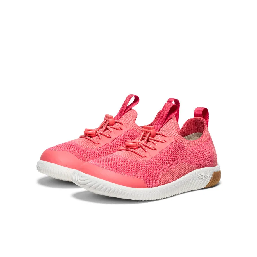 Keen Little Kids' KNX Knit Sneaker  |  Dubarry/Star White