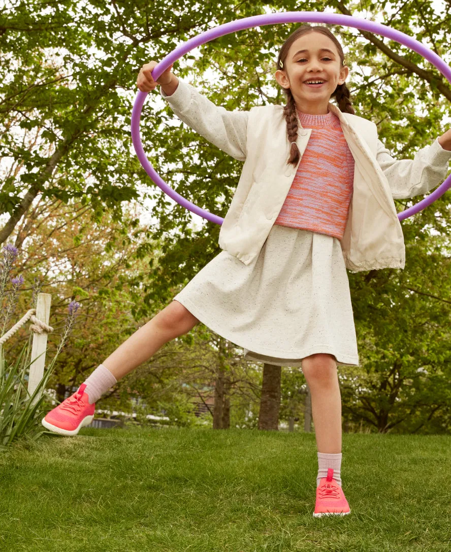 Keen Little Kids' KNX Knit Sneaker  |  Iguana/Evening Primrose