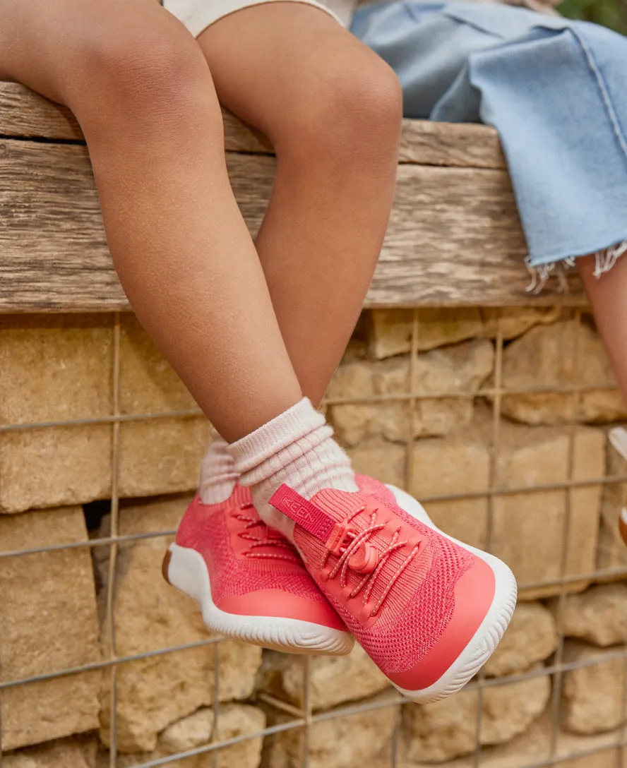 Keen Little Kids' KNX Knit Sneaker  |  Iguana/Evening Primrose