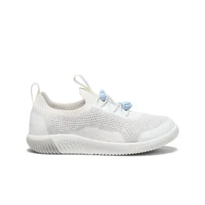 Keen Little Kids' KNX Knit Sneaker  |  Star White/Skyway