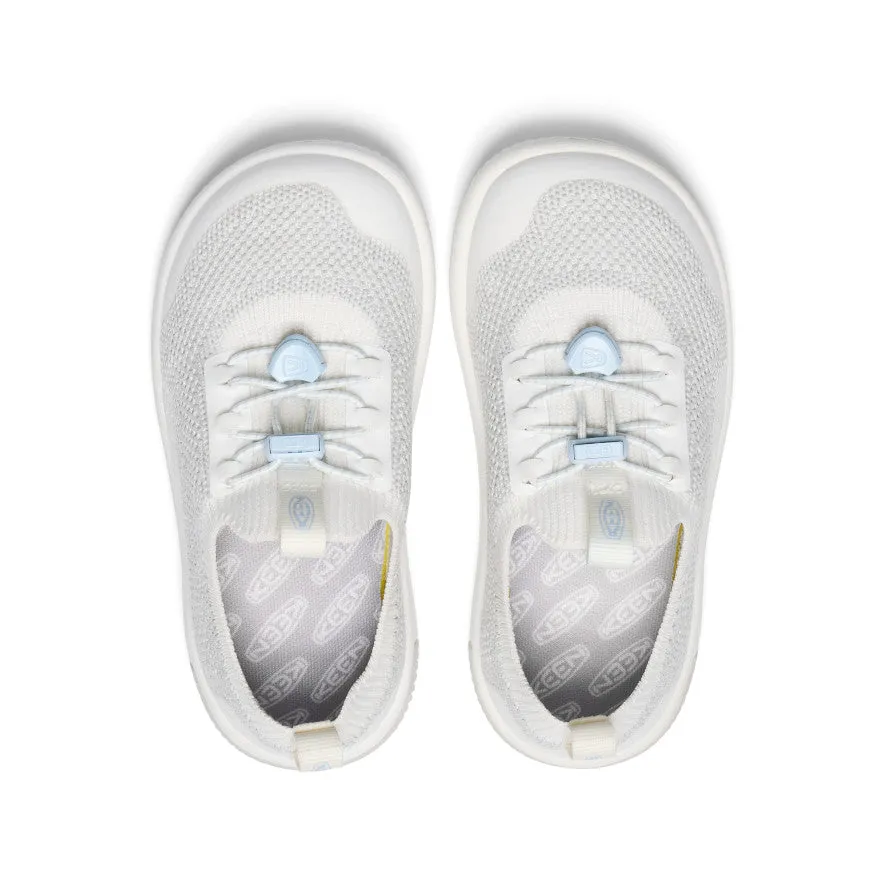 Keen Little Kids' KNX Knit Sneaker  |  Star White/Skyway