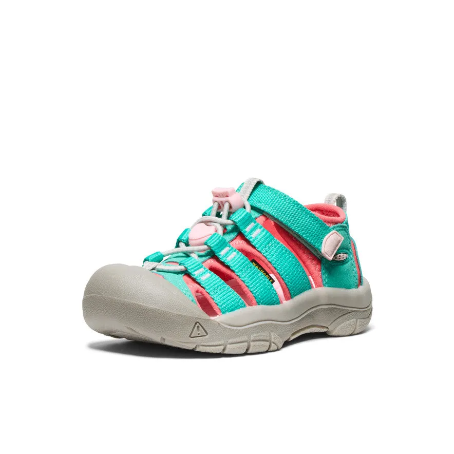 Keen Little Kids' Newport H2  |  Bright Aqua/Giggle Pink