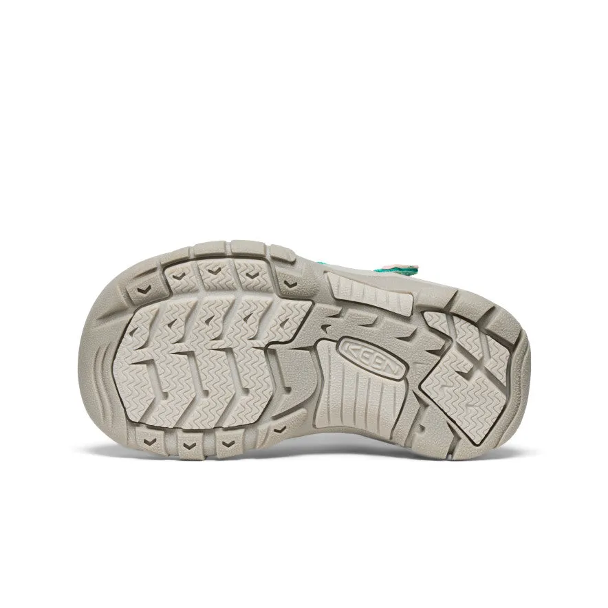 Keen Little Kids' Newport H2  |  Bright Aqua/Giggle Pink