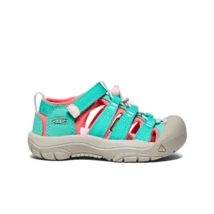 Keen Little Kids' Newport H2  |  Bright Aqua/Giggle Pink
