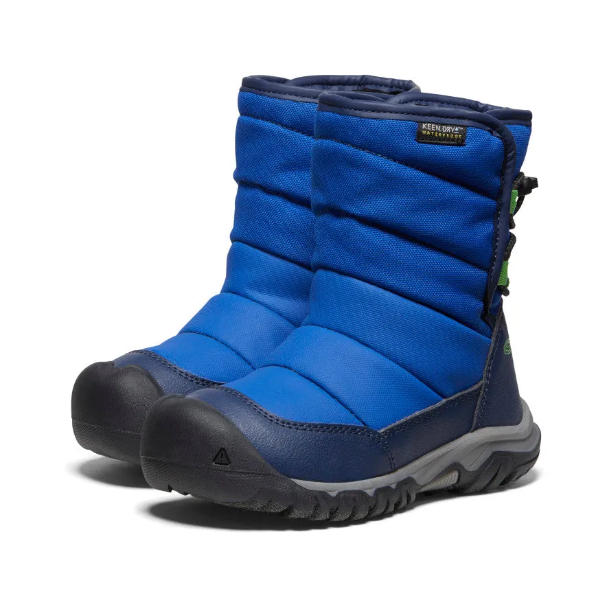 Keen Little Kids' Puffrider Waterproof Winter Boot  |  Naval Academy/Surf