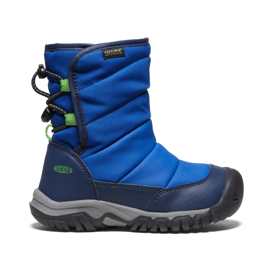 Keen Little Kids' Puffrider Waterproof Winter Boot  |  Naval Academy/Surf