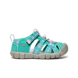 Keen Little Kids' Seacamp II CNX  |  Bright Aqua/Giggle Pink