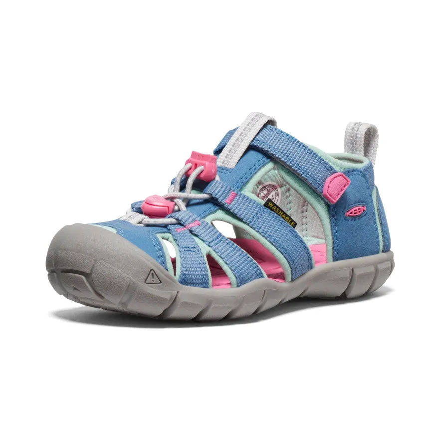 Keen Little Kids' Seacamp II CNX  |  Coronet Blue/Hot Pink