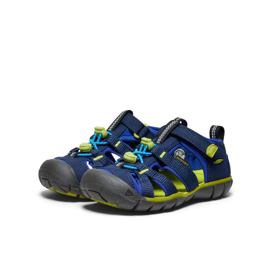Keen Little Kids' Seacamp II CNX  |  Naval Academy/Chartreuse