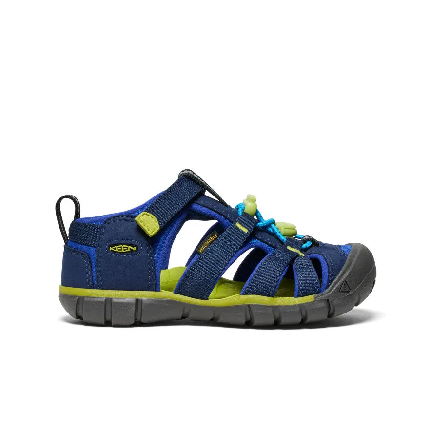 Keen Little Kids' Seacamp II CNX  |  Naval Academy/Chartreuse