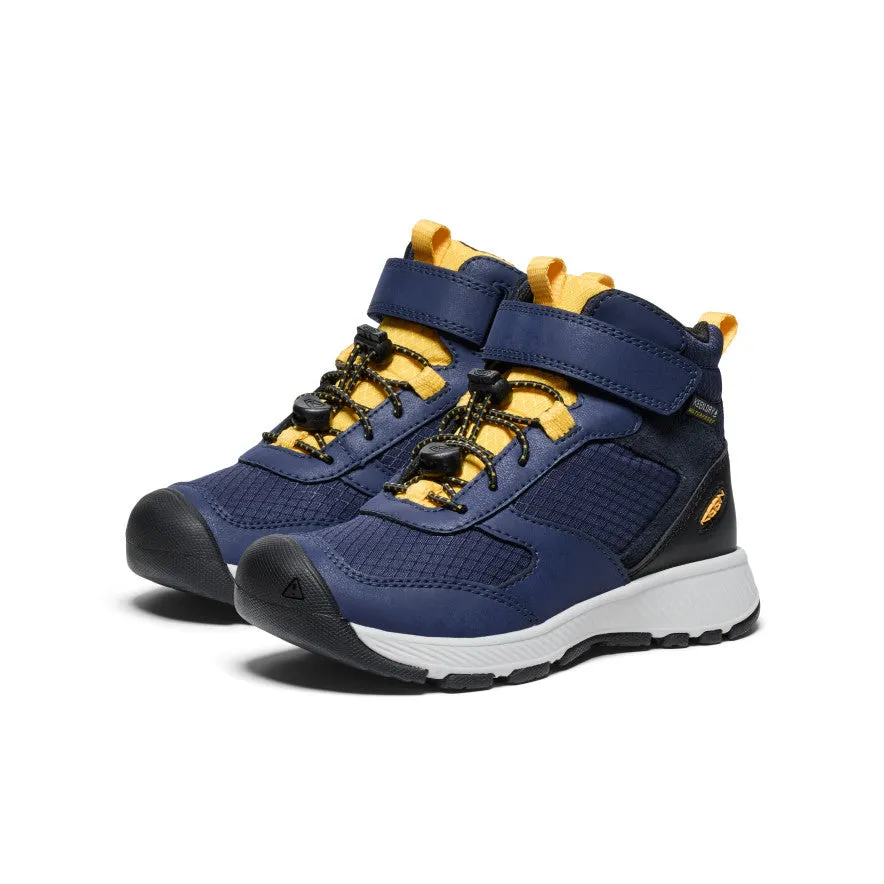 Keen Little Kids' Skua Waterproof Boot  |  Naval Academy/Yolk Yellow