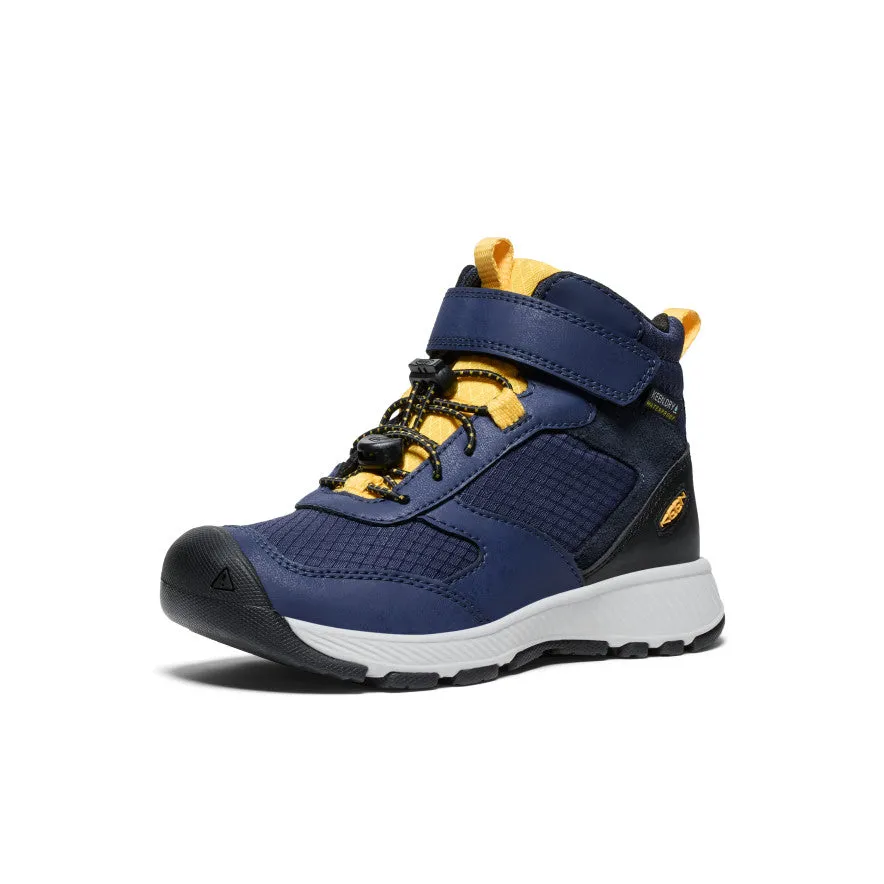 Keen Little Kids' Skua Waterproof Boot  |  Naval Academy/Yolk Yellow