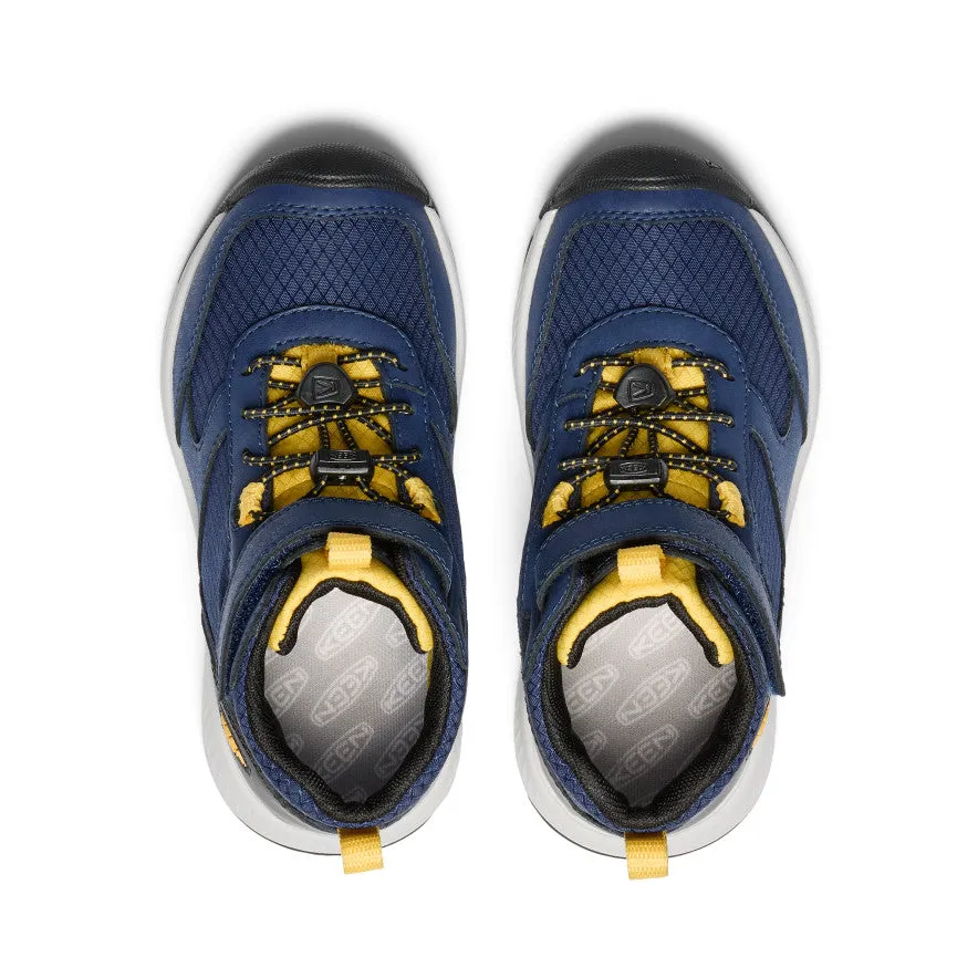 Keen Little Kids' Skua Waterproof Boot  |  Naval Academy/Yolk Yellow
