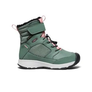 Keen Little Kids' Skua Waterproof Winter Boot  |  Dark Forest/Rose Elegance