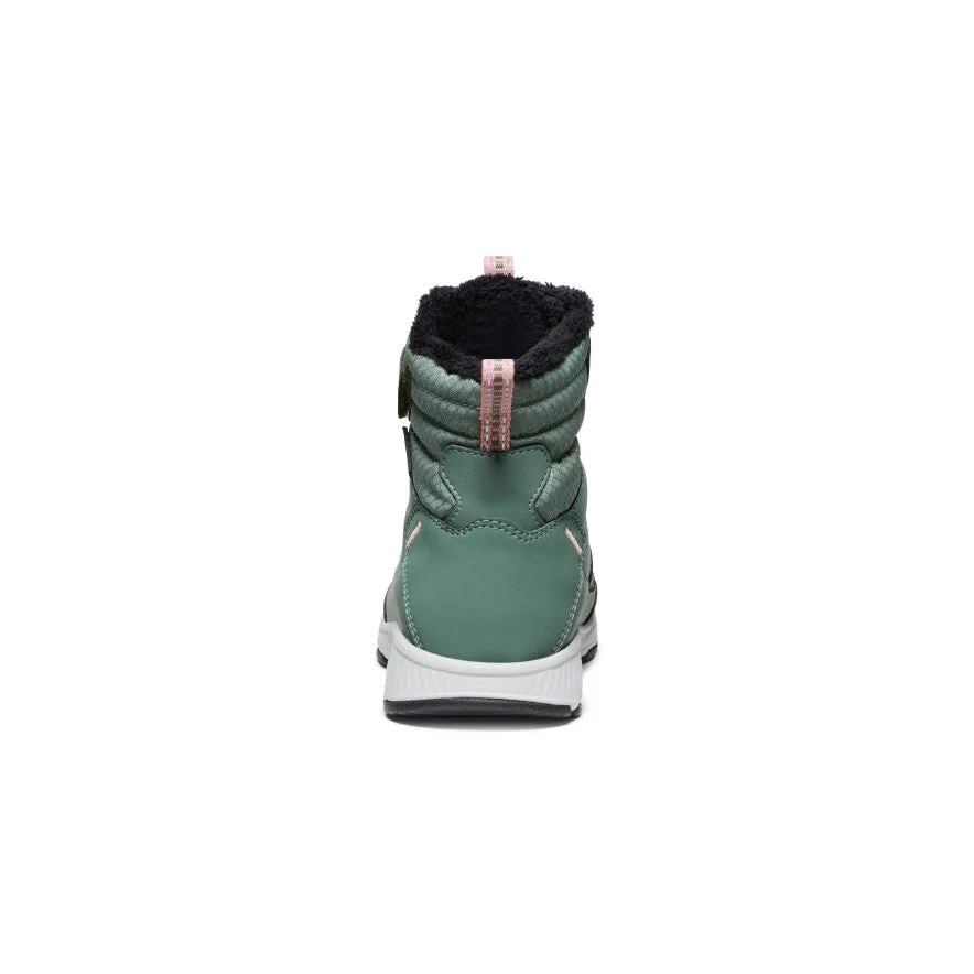 Keen Little Kids' Skua Waterproof Winter Boot  |  Dark Forest/Rose Elegance