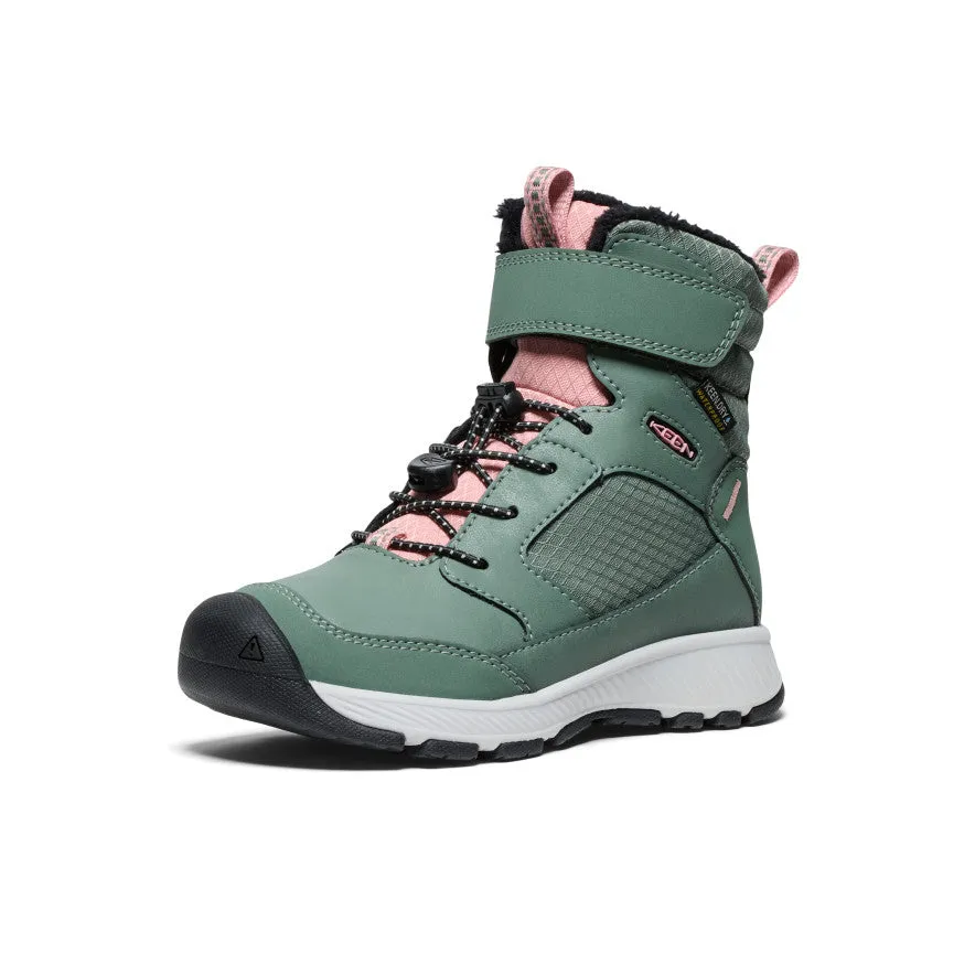 Keen Little Kids' Skua Waterproof Winter Boot  |  Dark Forest/Rose Elegance