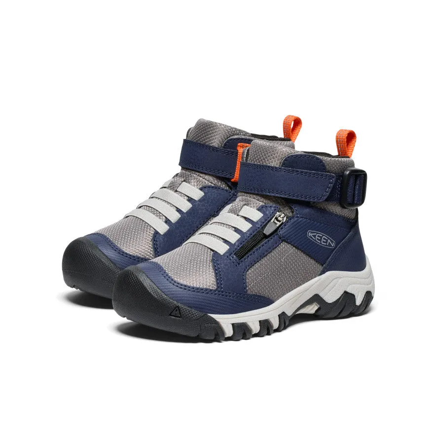 Keen Little Kids' Targhee Boundless Hiking Boot  |  Naval Academy/Steel Grey