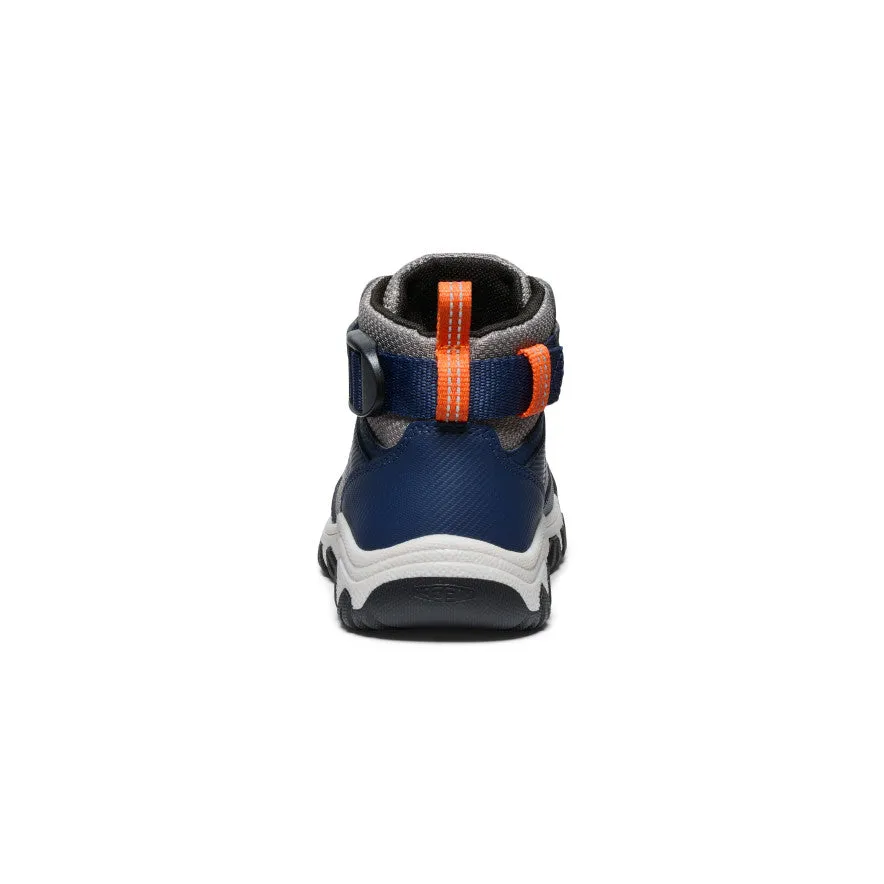 Keen Little Kids' Targhee Boundless Hiking Boot  |  Naval Academy/Steel Grey