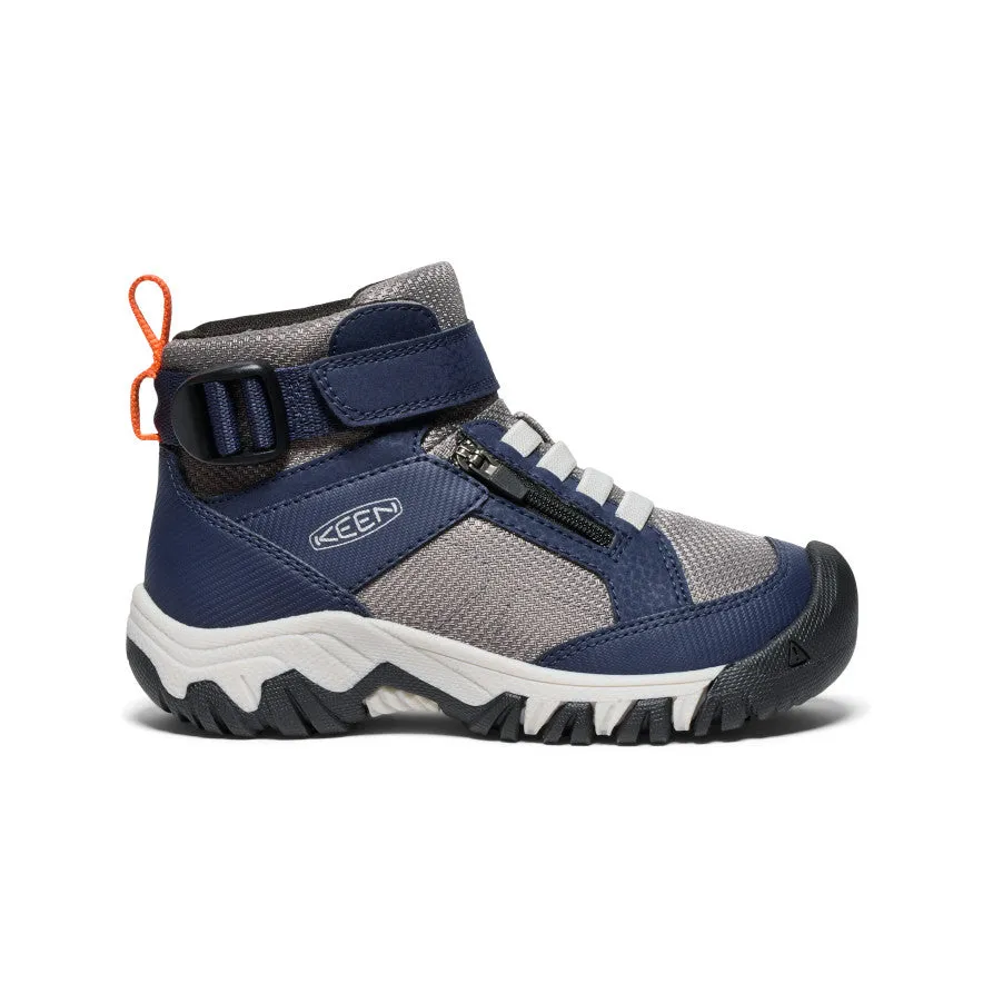 Keen Little Kids' Targhee Boundless Hiking Boot  |  Naval Academy/Steel Grey