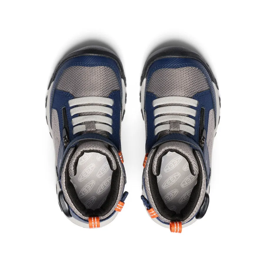 Keen Little Kids' Targhee Boundless Hiking Boot  |  Naval Academy/Steel Grey