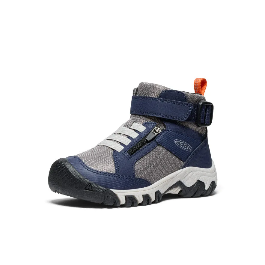 Keen Little Kids' Targhee Boundless Hiking Boot  |  Naval Academy/Steel Grey