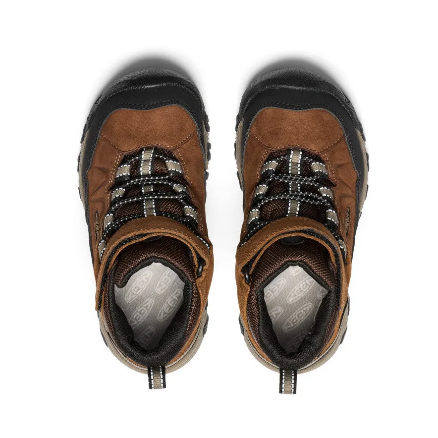 Keen Little Kids' Targhee IV Waterproof Hiking Boot  |  Bison/Brindle