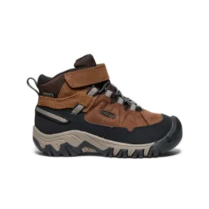 Keen Little Kids' Targhee IV Waterproof Hiking Boot  |  Bison/Brindle
