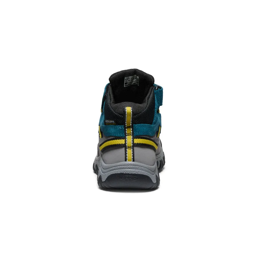 Keen Little Kids' Targhee IV Waterproof Hiking Boot  |  Legion Blue/Antique Moss
