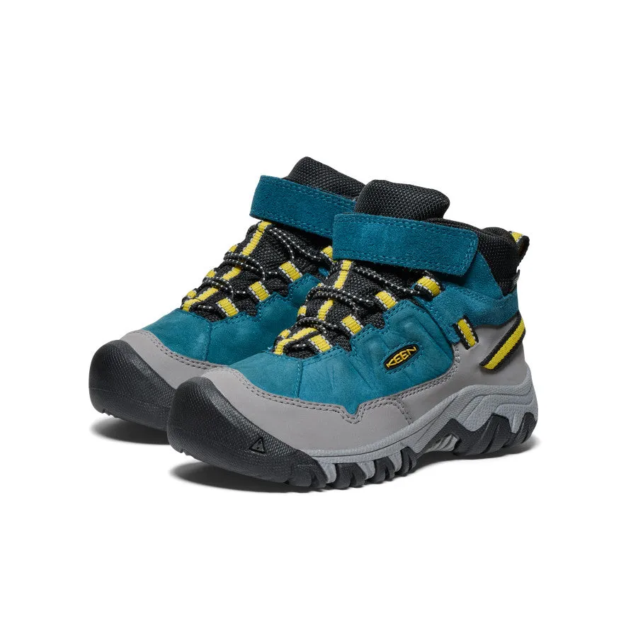 Keen Little Kids' Targhee IV Waterproof Hiking Boot  |  Legion Blue/Antique Moss