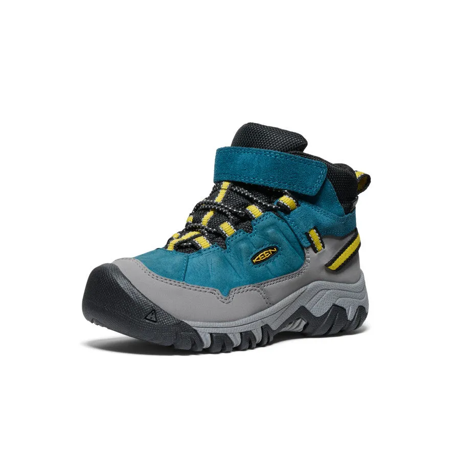 Keen Little Kids' Targhee IV Waterproof Hiking Boot  |  Legion Blue/Antique Moss