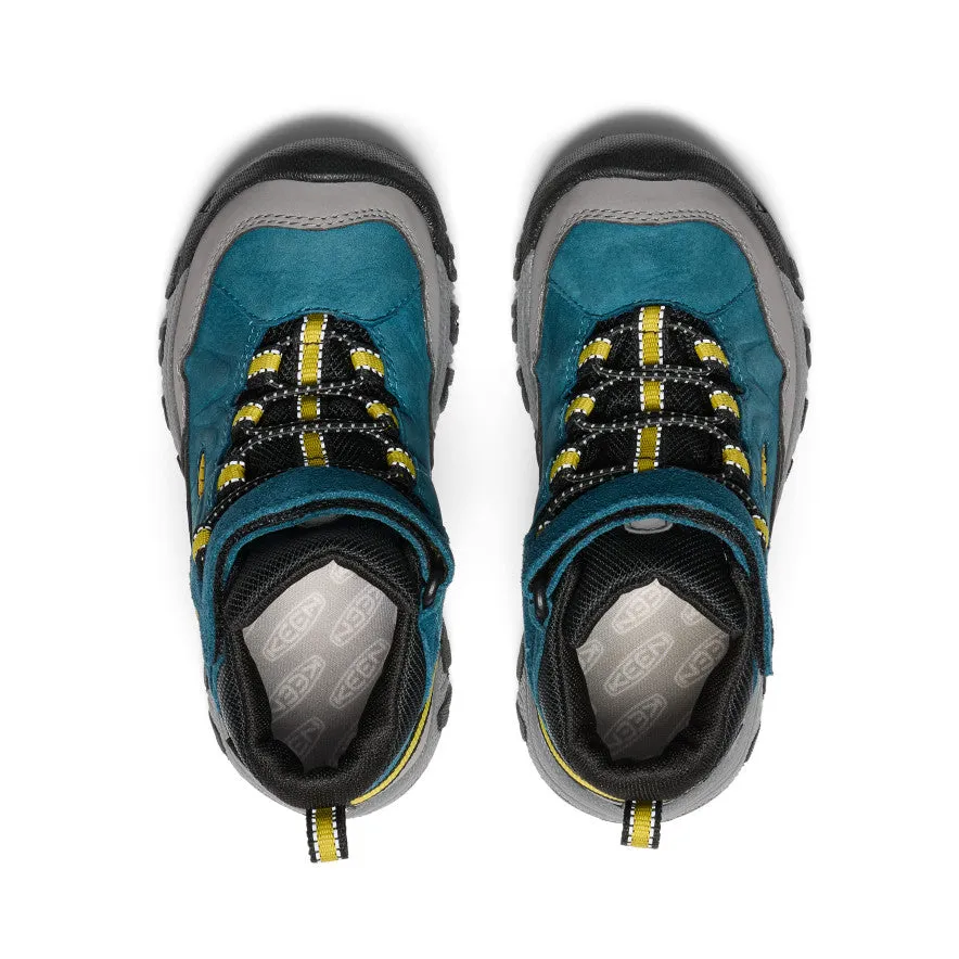 Keen Little Kids' Targhee IV Waterproof Hiking Boot  |  Legion Blue/Antique Moss