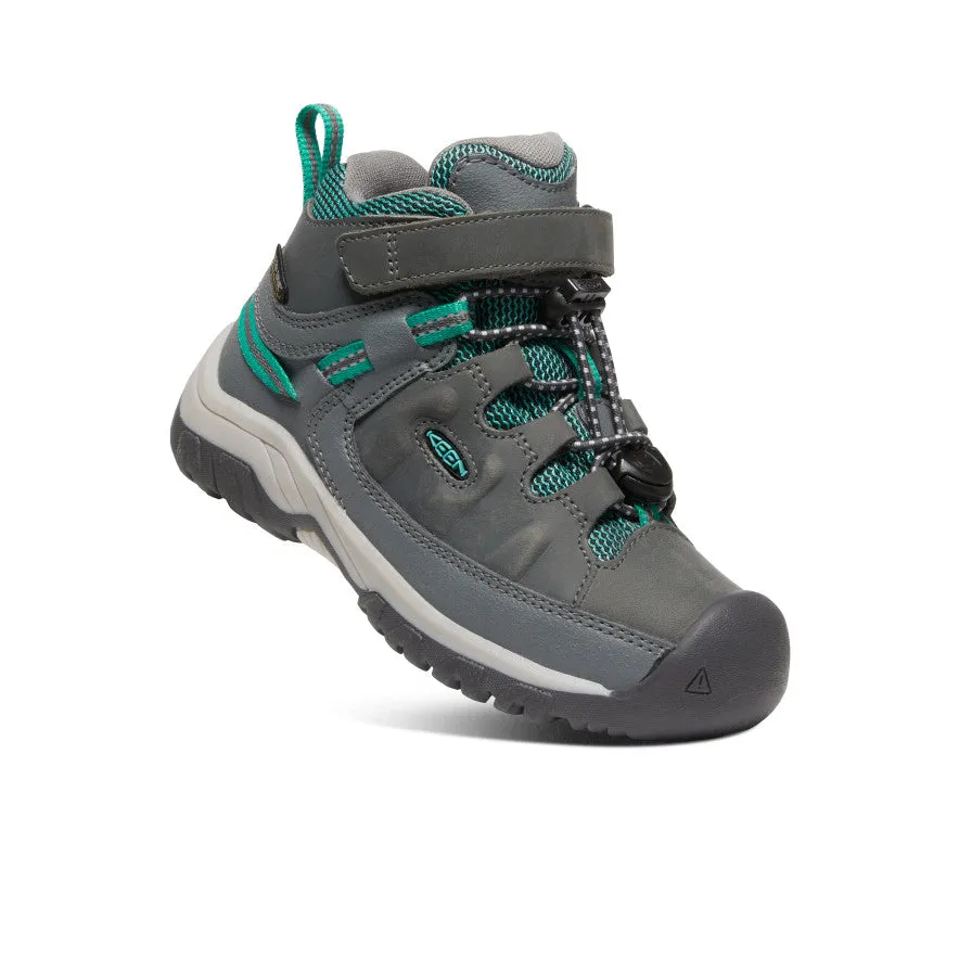 Keen Little Kids' Targhee Waterproof Boot  |  Steel Grey/Porcelain