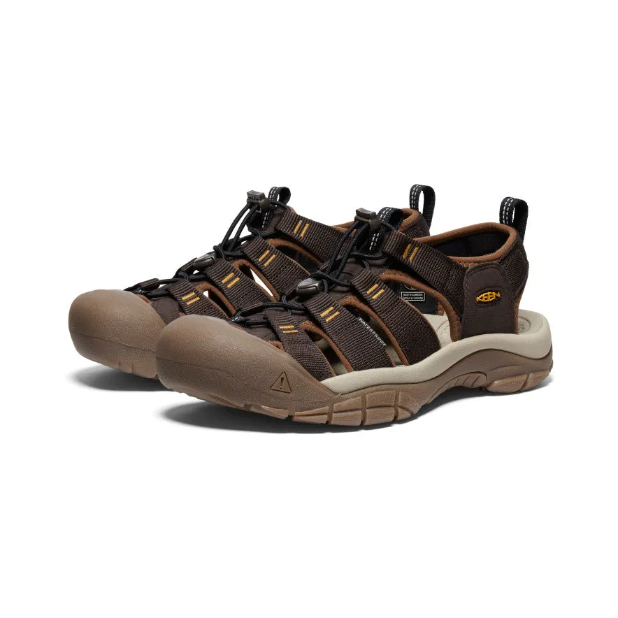 Keen Men's Newport H2 Sandal  |  Java/Golden Yellow