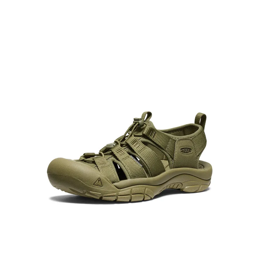 Keen Men's Newport H2 Sandal  |  Monochrome/Olive Drab