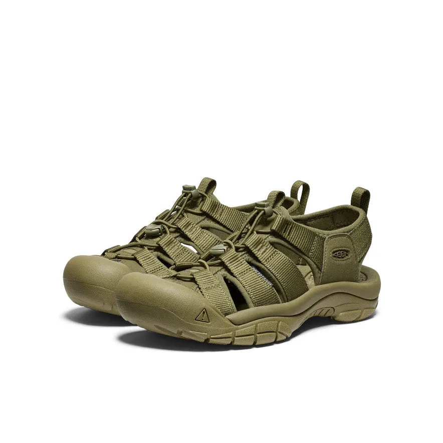 Keen Men's Newport H2 Sandal  |  Monochrome/Olive Drab