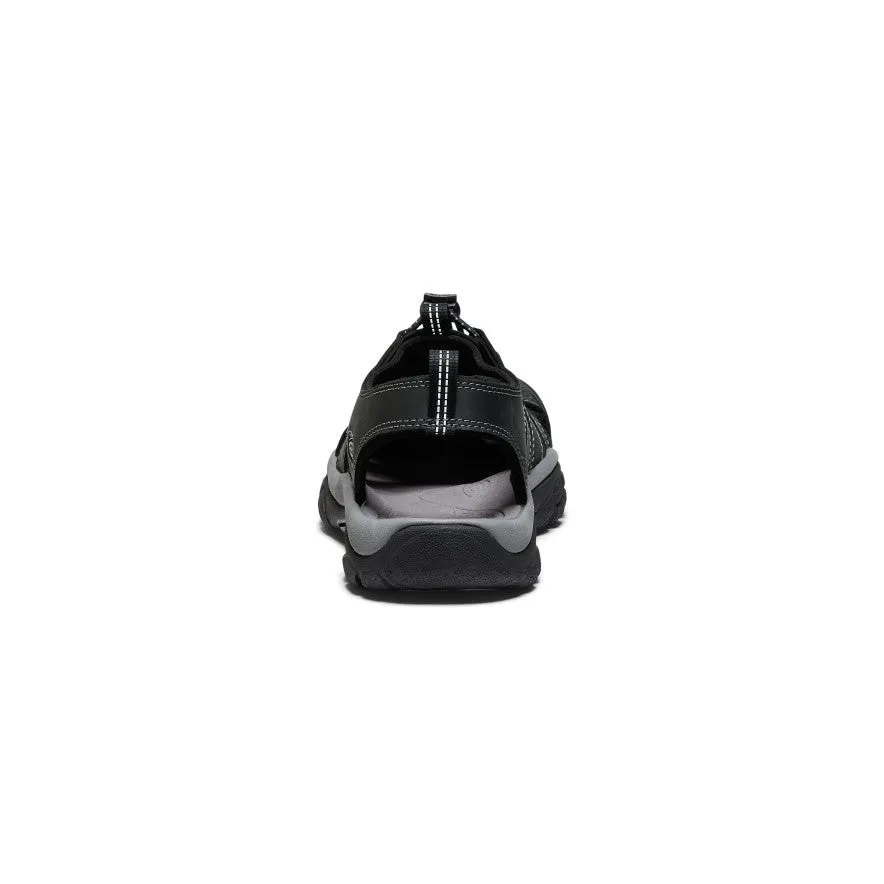 Keen Men's Newport Leather Sandal  |  Black/Steel Grey