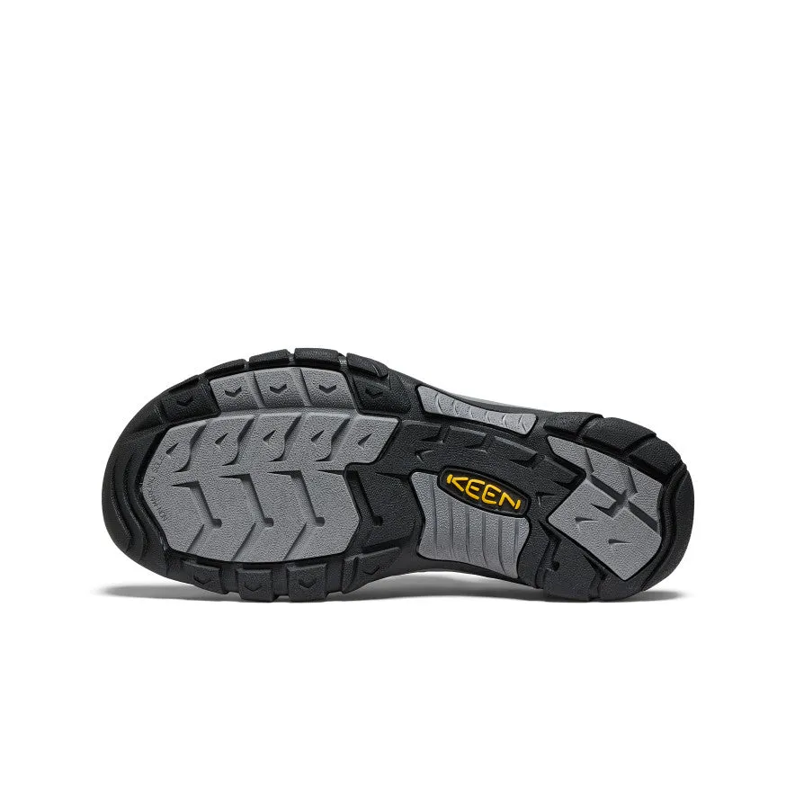 Keen Men's Newport Leather Sandal  |  Black/Steel Grey