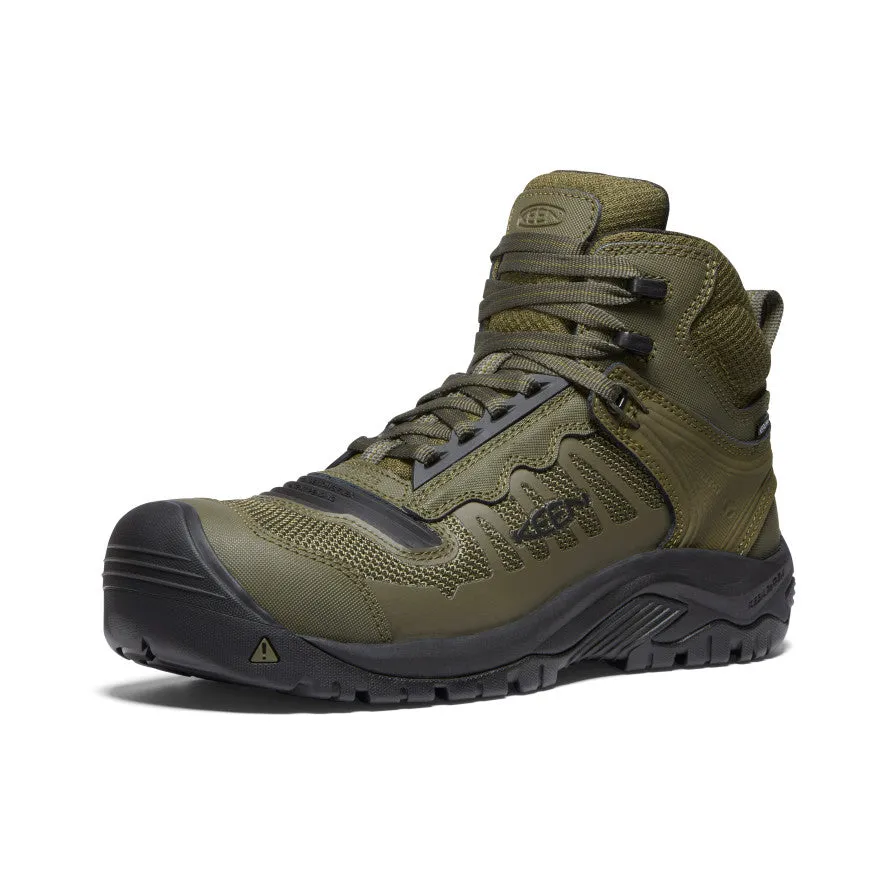 Keen Men's Reno Mid Waterproof (Carbon Toe)  |  Dark Olive/Black