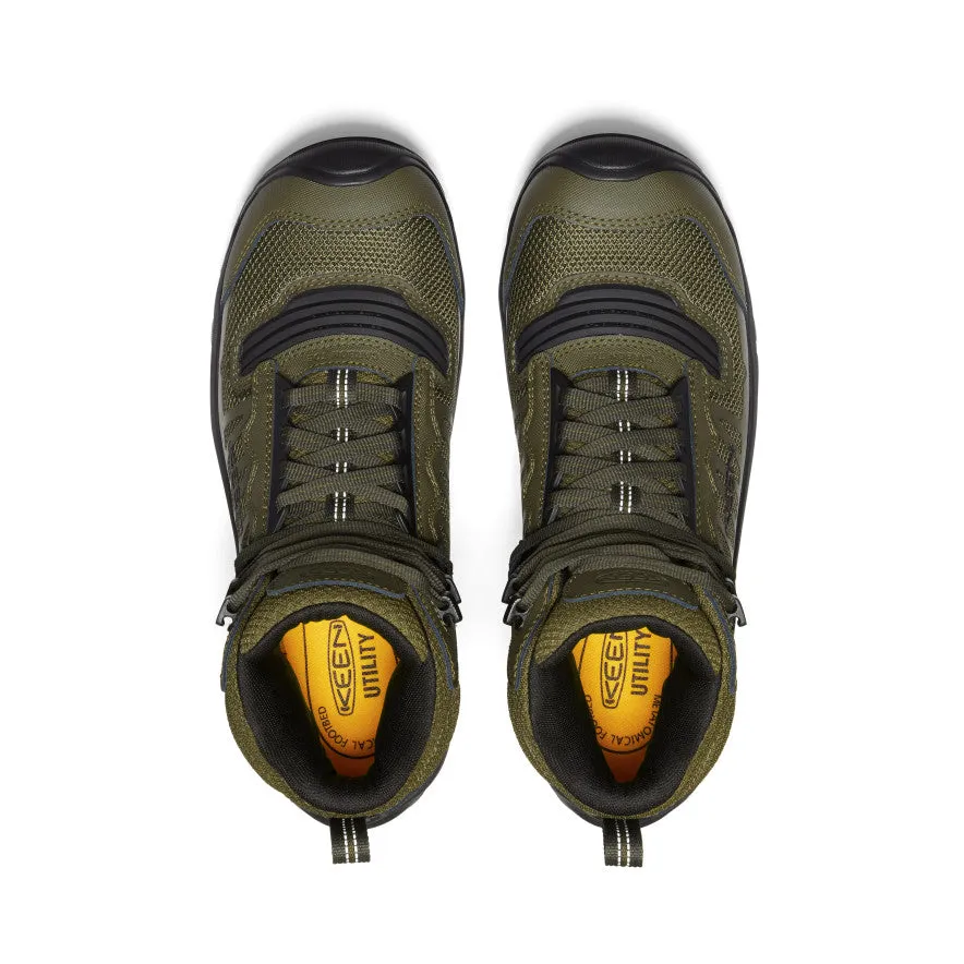 Keen Men's Reno Mid Waterproof (Carbon Toe)  |  Dark Olive/Black