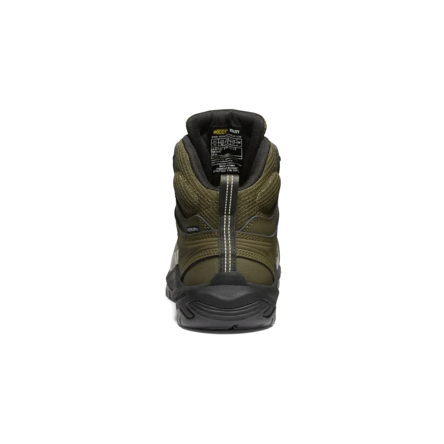 Keen Men's Reno Mid Waterproof (Carbon Toe)  |  Dark Olive/Black
