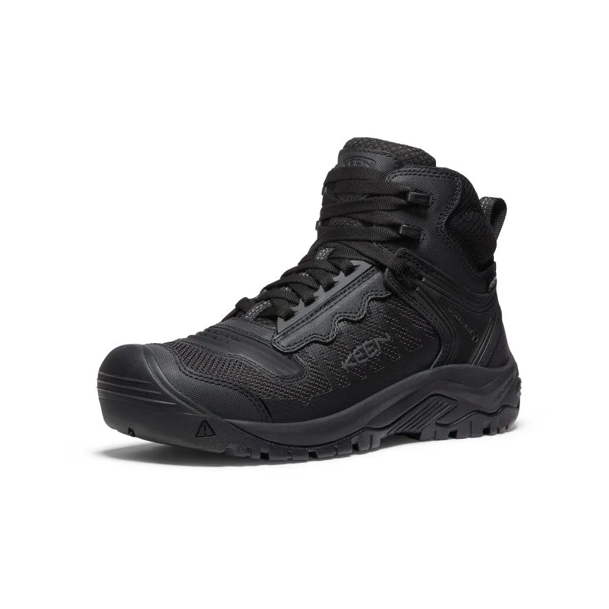 Keen Men's Reno Waterproof Mid (Soft Toe)  |  Black/Black
