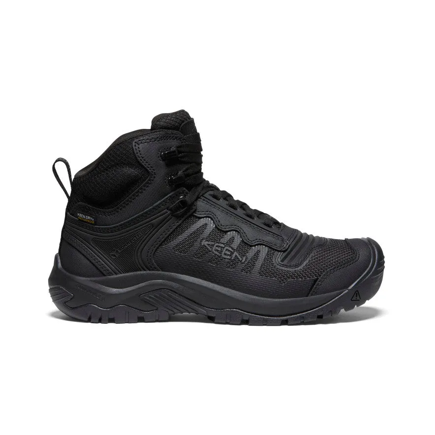 Keen Men's Reno Waterproof Mid (Soft Toe)  |  Black/Black