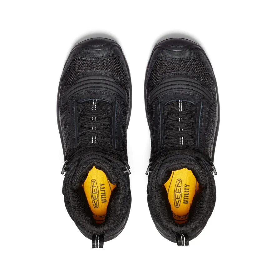 Keen Men's Reno Waterproof Mid (Soft Toe)  |  Black/Black