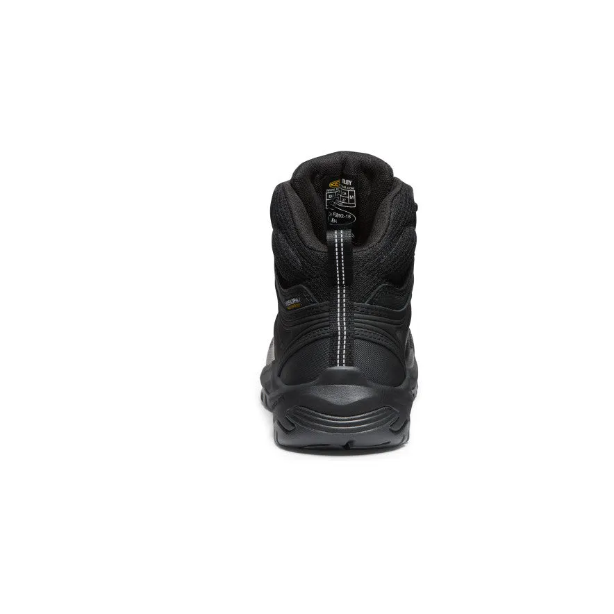 Keen Men's Reno Waterproof Mid (Soft Toe)  |  Black/Black