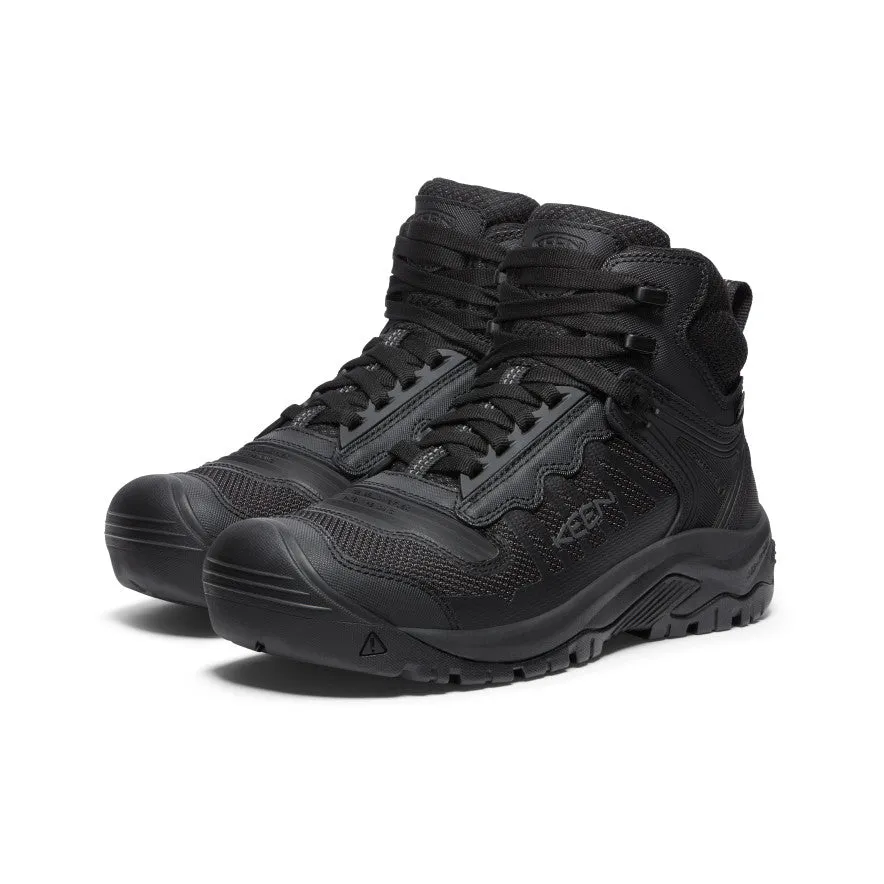 Keen Men's Reno Waterproof Mid (Soft Toe)  |  Black/Black